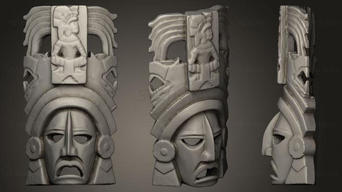 3D model Mayan Face 3D (STL)